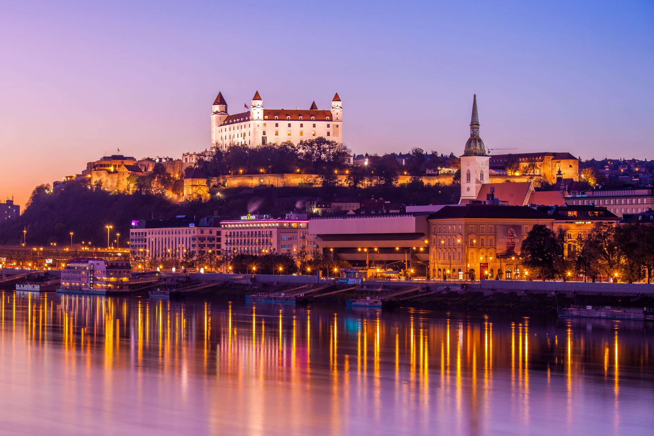 Bratislava at dusk